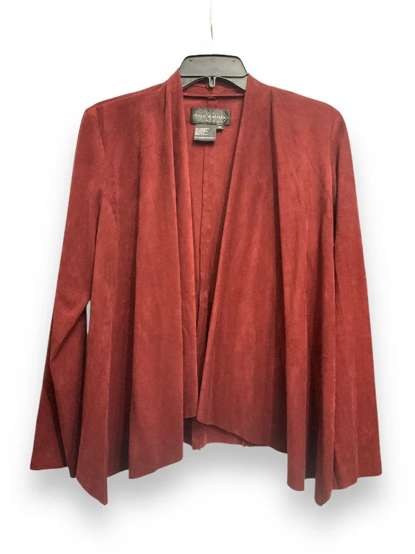 Cardigan By Live A Little In Maroon, Size: M