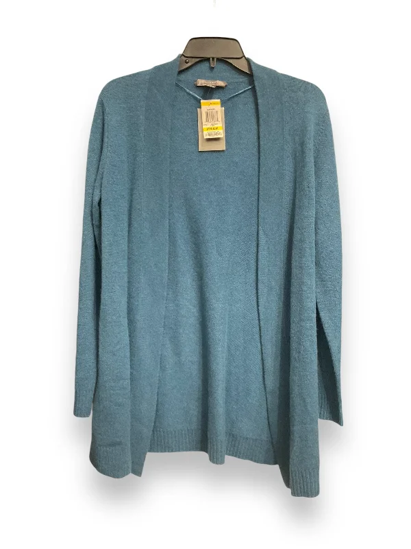 Sweater Cardigan Cashmere By Charter Club In Blue, Size: M