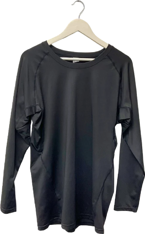 Black Long Sleeve Top UK 2XL