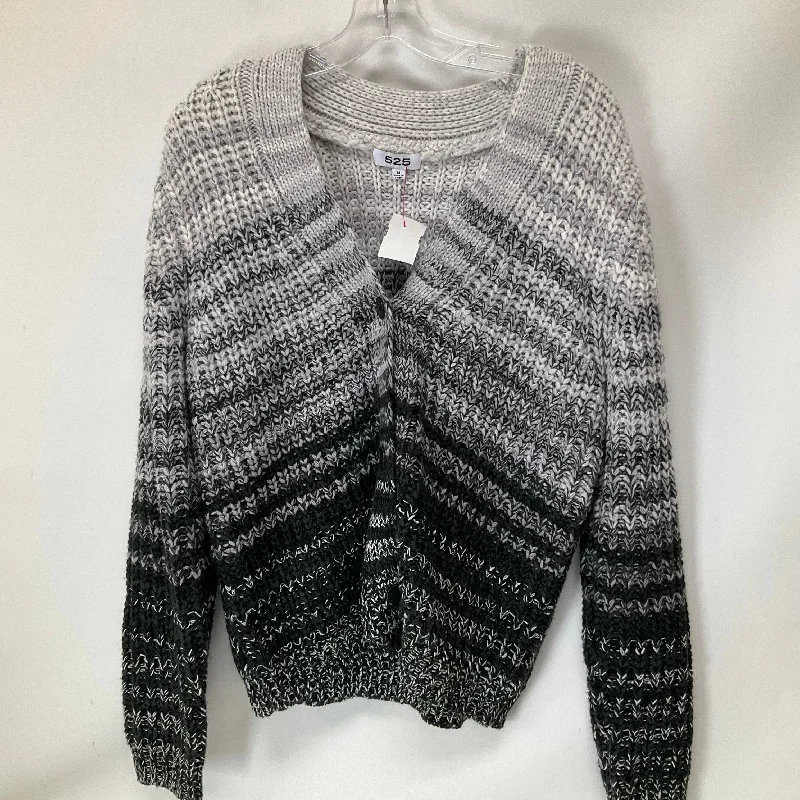 Sweater Cardigan By 525 In Grey, Size: M