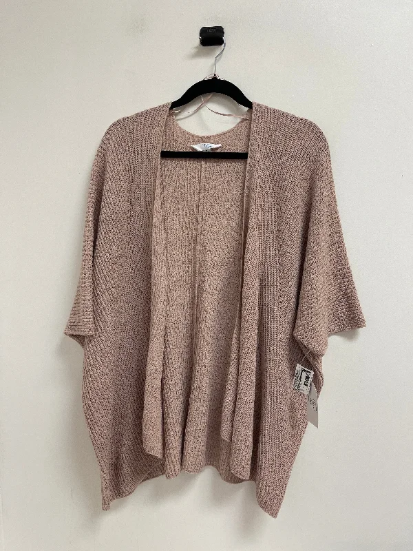 Sweater Cardigan By Time And Tru In Tan, Size: S