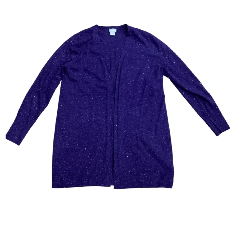 Cardigan By Chicos In Purple, Size: M