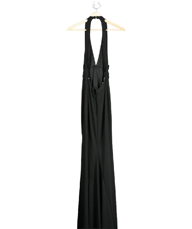 JJ's House Black V-neck Sleeveless Maxi Dress No Size