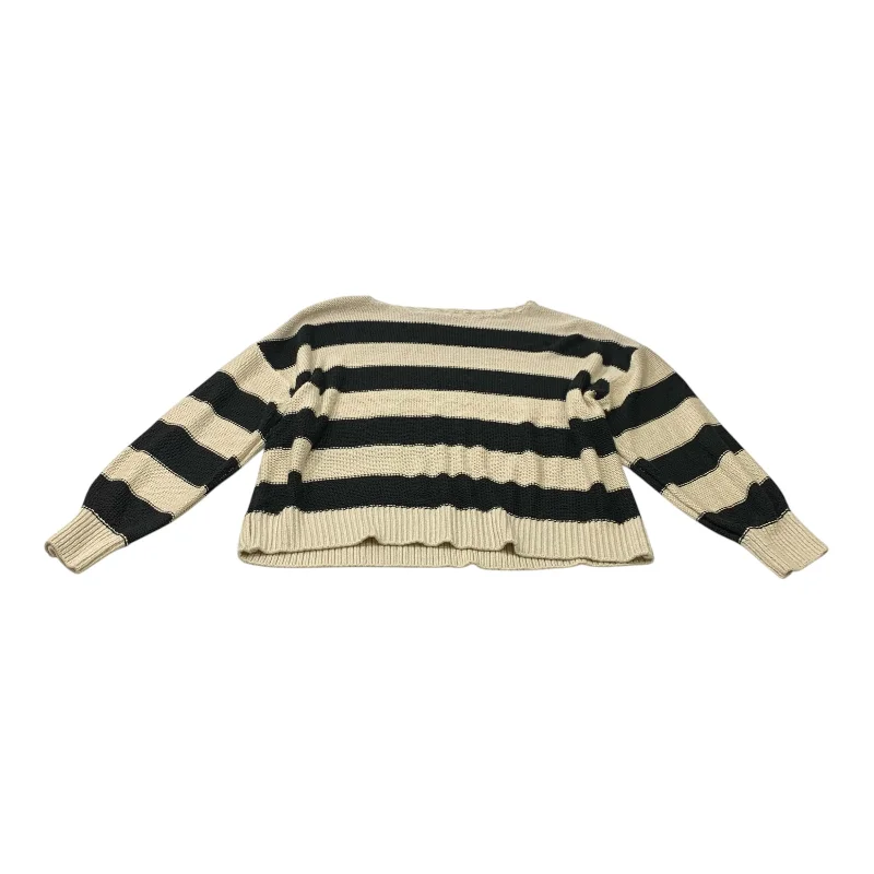 Sweater By Loft In Black & Cream, Size: Xl