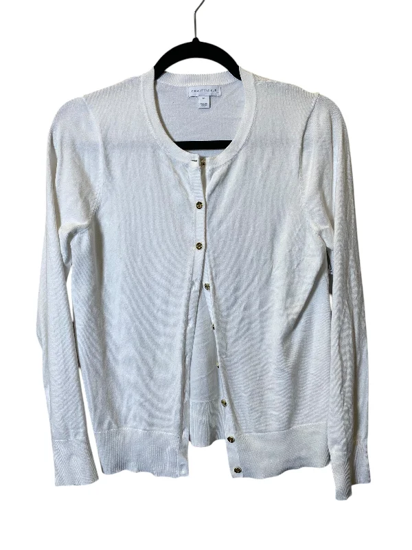 Sweater Cardigan By Charter Club In White, Size: M