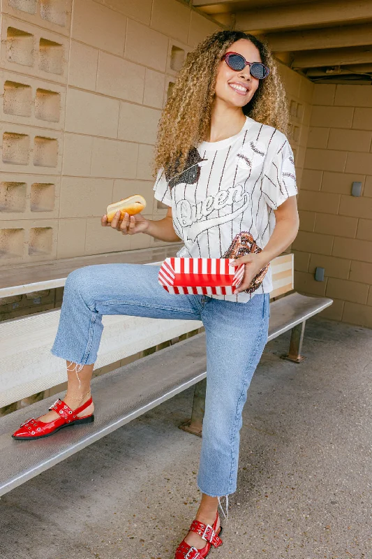 Maroon Batter Up Tee