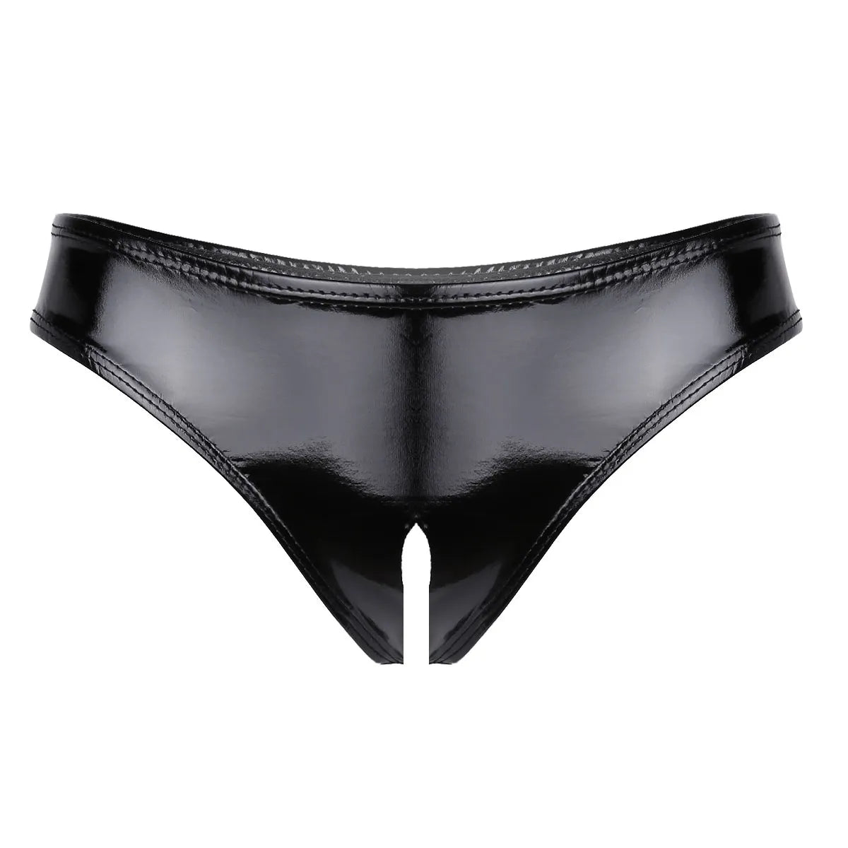 Chic Noir Cutout Thong