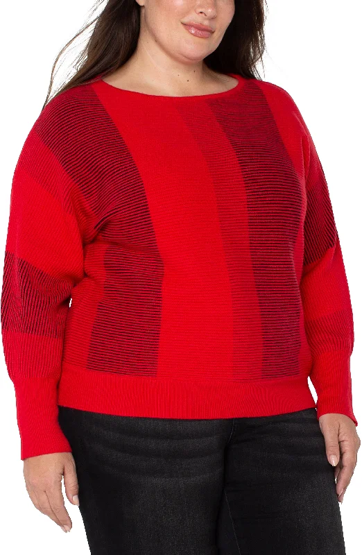 BOAT NECK DOLMAN SWEATER