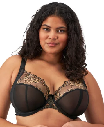 Teagan Plunge Bra EL302602 - Black/Almond