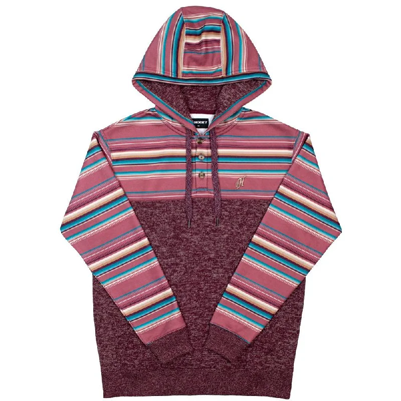 "Jimmy" Serape /Maroon Hoody