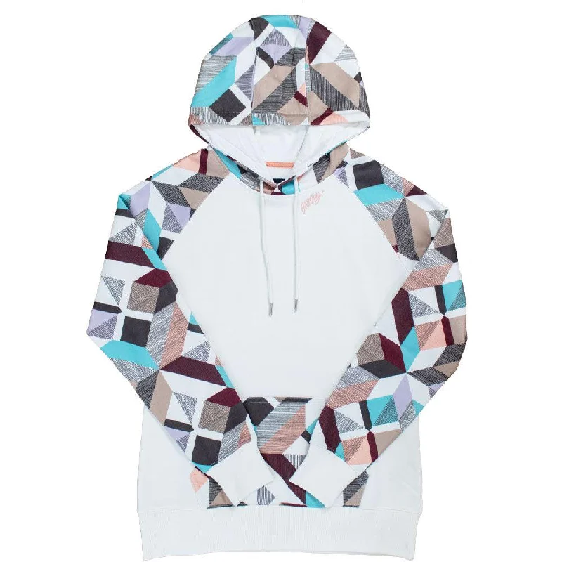 "Morocco" White w/Multi Color Hoody