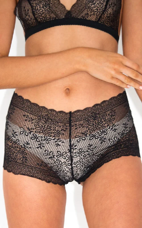 Lily Black Boy Short Underwear