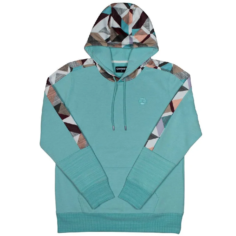 "Canyon" Turquoise w/Multi Color Pattern Hoody