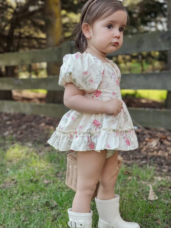 Sadie Floral Baby Romper