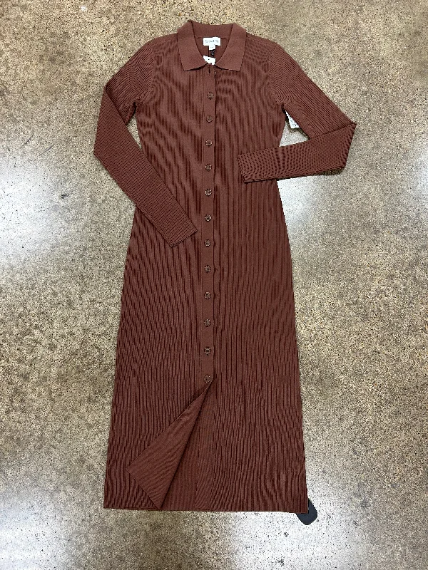 Dress Casual Maxi By Clothes Mentor In Brown, Size: S