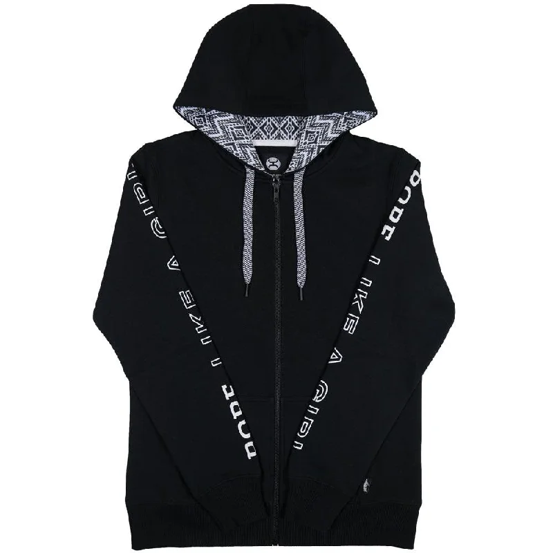 Rope Like a Girl Black Full Zip Hoody