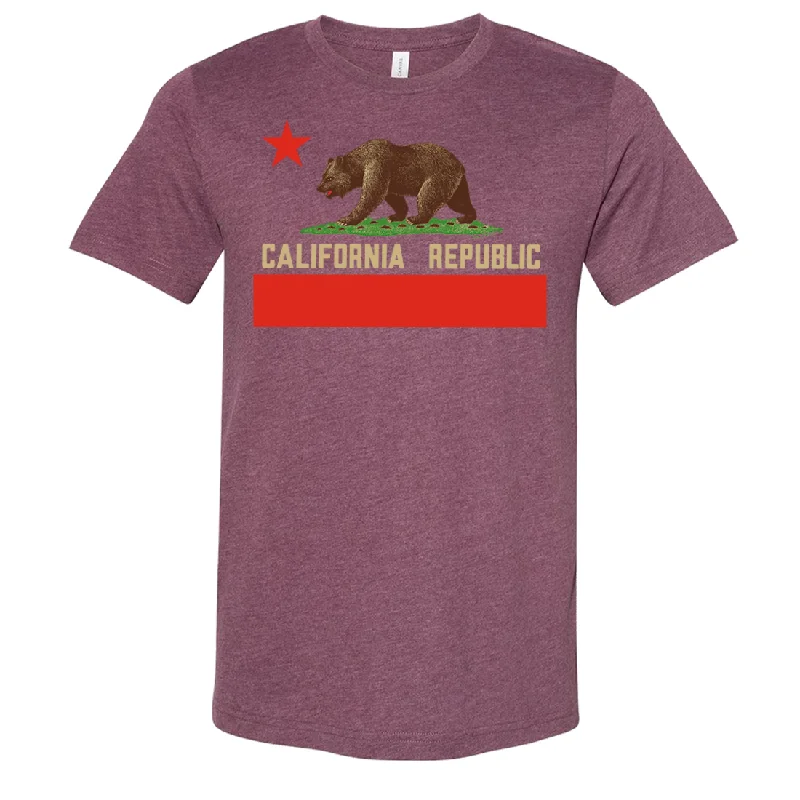 Don Pimentel California Republic Bear Flag Asst Colors Sueded Tee