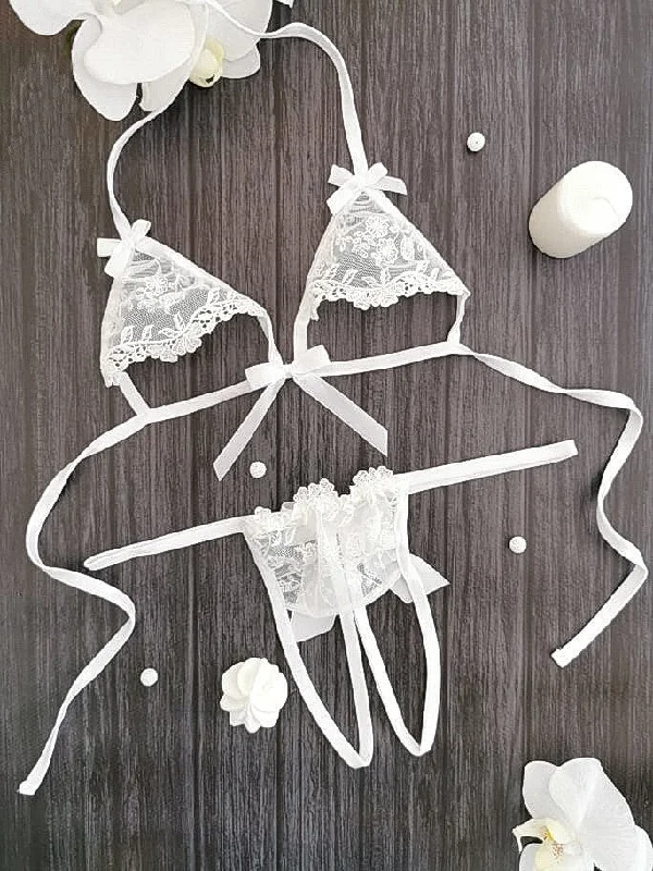 Bridal Lingerie Set: Bra and Open Lingerie Set: Bra and Thong