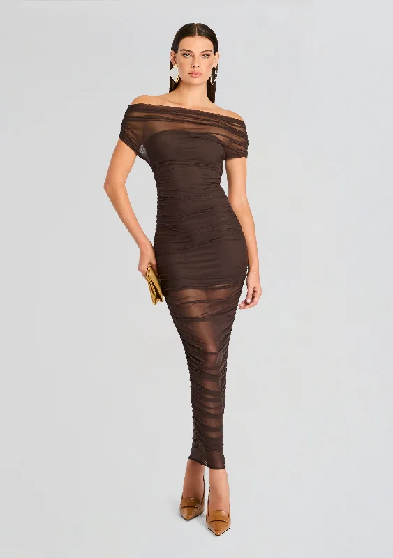 Noel Mesh Midi Dress