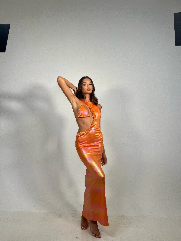 Metallic Orange - LYSSA Dress