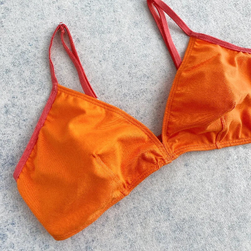 Bralette Isa orange électrique