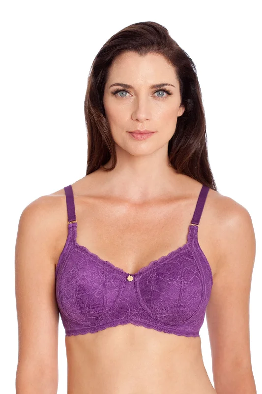 Everyday Lace No-Wire Bra - Deep Violet