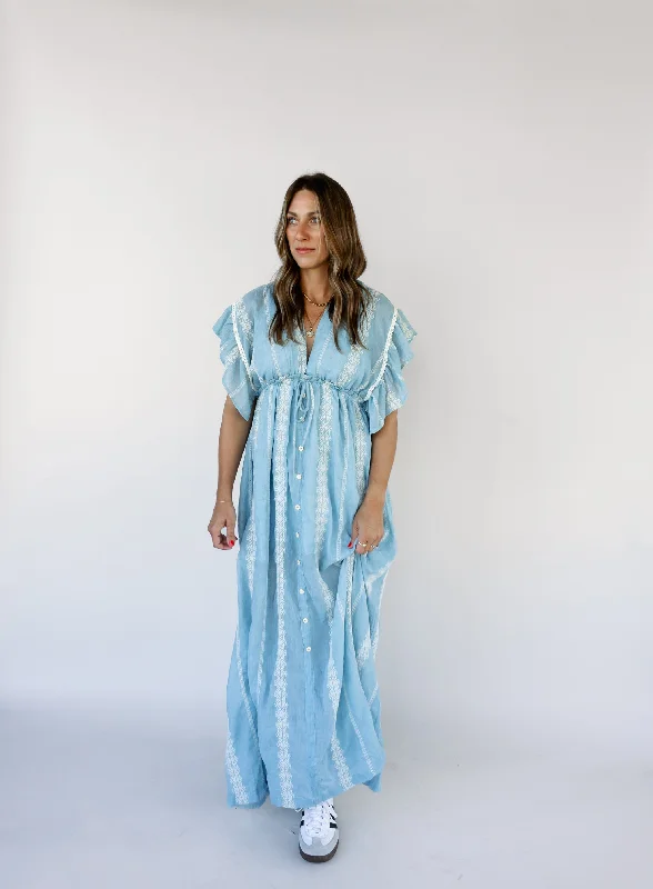 Dalia Embroidered Maxi Dress - Final Sale