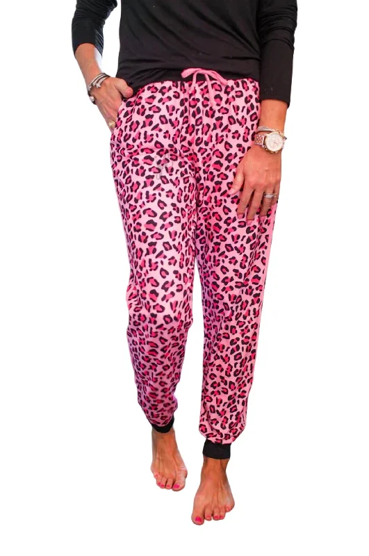 Leopard Jogger In Pink