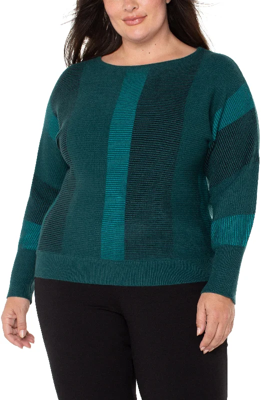 BOAT NECK DOLMAN SWEATER