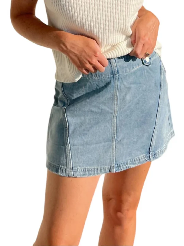 All Too Well Denim Mini Skirt