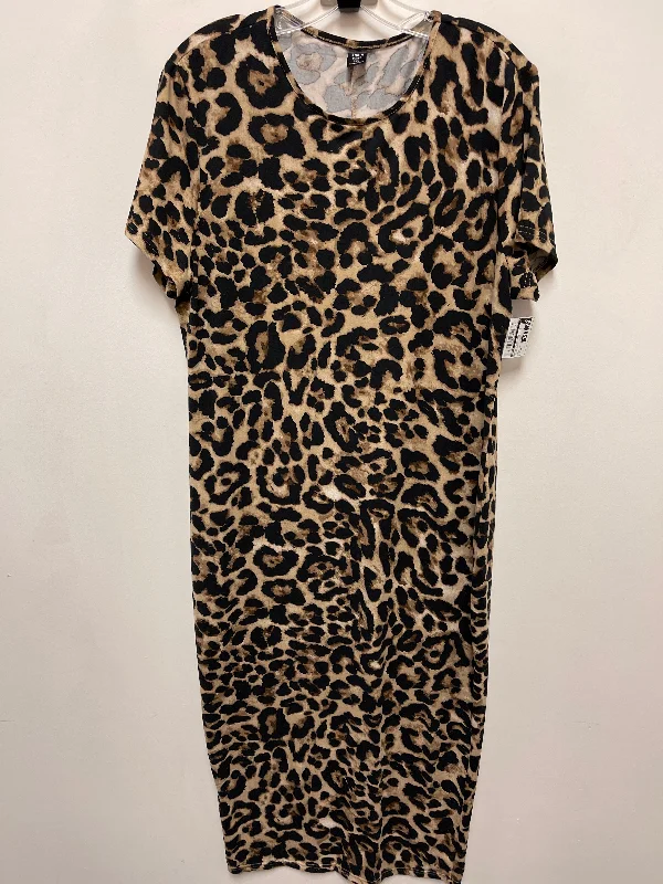 Dress Casual Maxi By Shein In Animal Print, Size: 3x