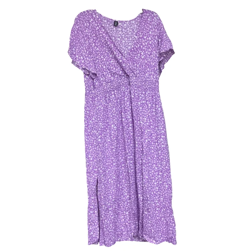 Dress Casual Maxi By Shein In Purple, Size: 2x