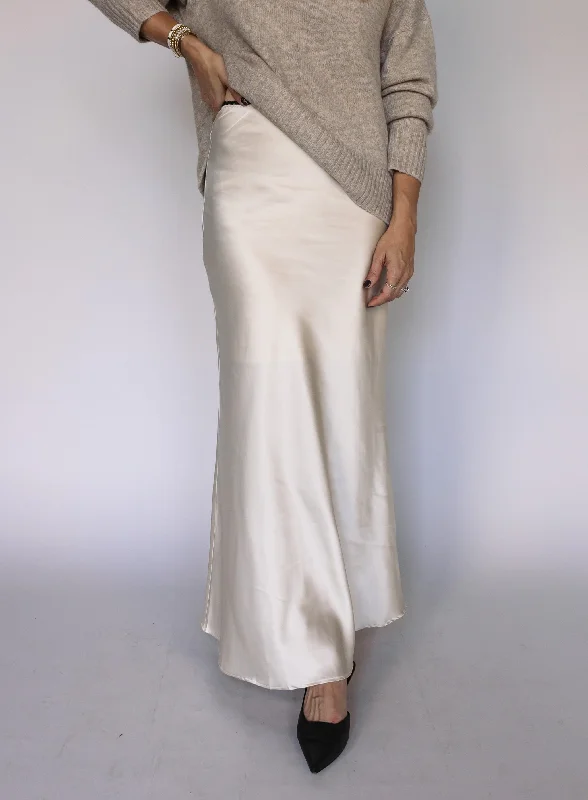 Carol Satin Maxi Skirt