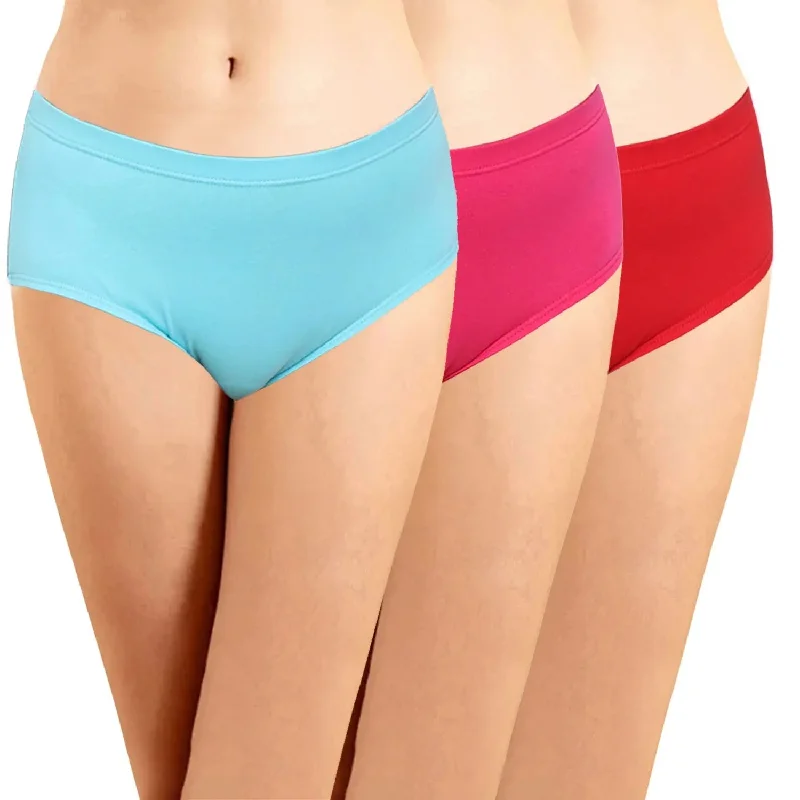 ICIN-011 Hipster Panties with Inner Elastic - (Pack of 3)