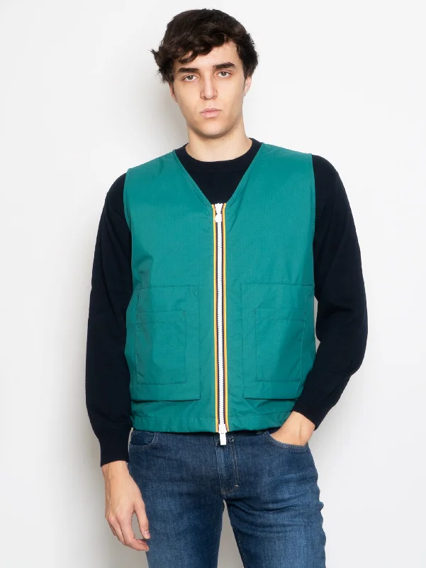 Gilet in Ripstop Barnel Verde Pino